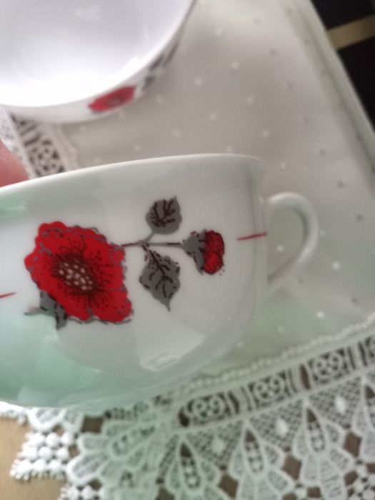 Filiżanki porcelana. Karolina
