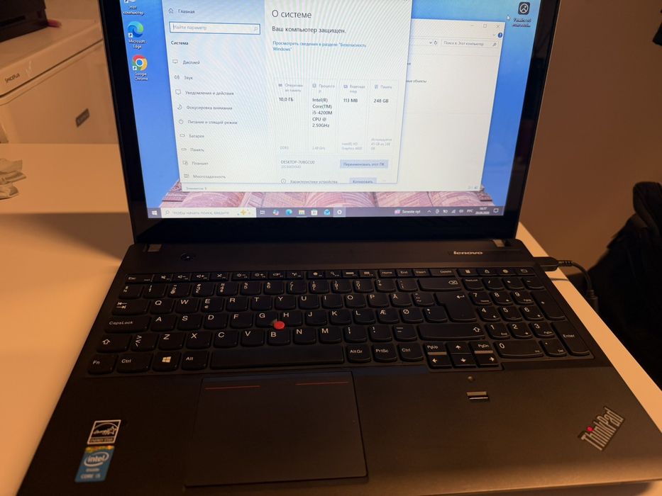 Ноутбук Lenovo ThinkPad E540 i5 10GB ОЗУ SSD Samsung 250GB
