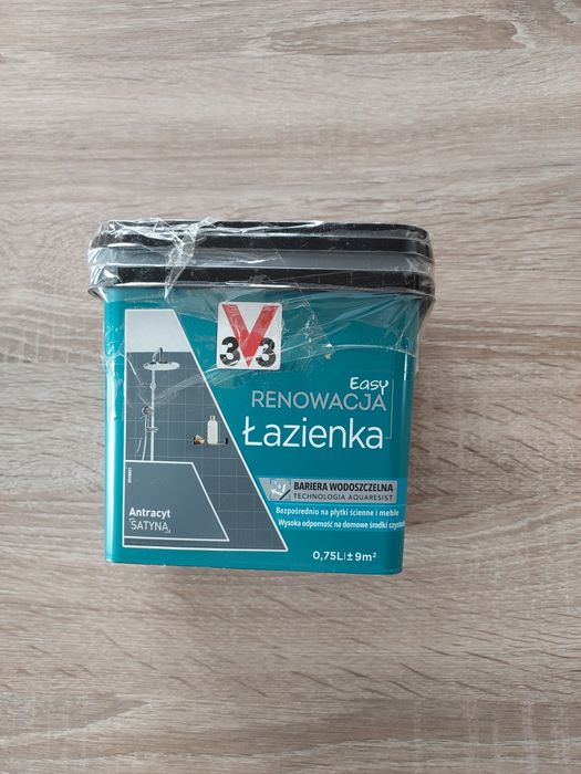 Farba do płytek Łazienka 3V3 Easy Renowacja Antracyt 0,75