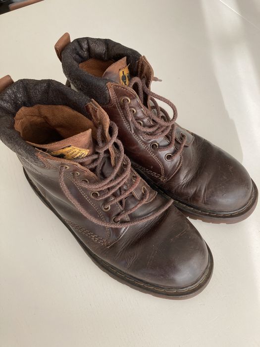 Botas vintage em pele