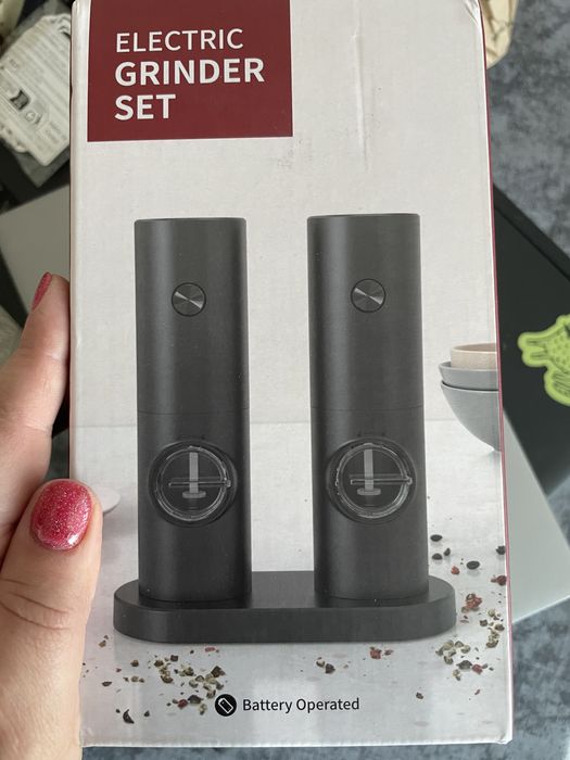 Електричні млинки для солі та перцю - набір 2 шт
