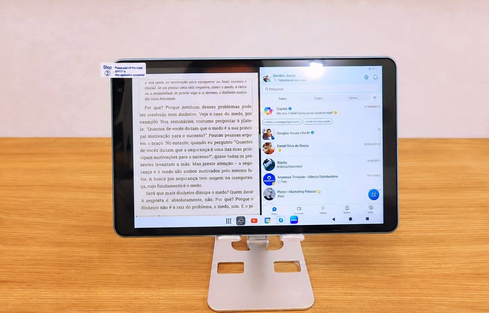 Tablet HD NOVO com teclado, caneta stylus e fones power-bank!