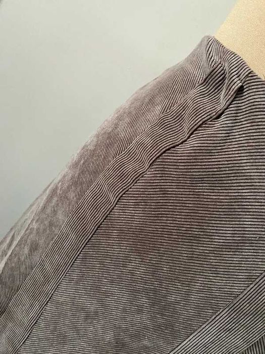 Maxi dluga sztruks braz spodnica rybka long bez krem 44 46 xxl +size