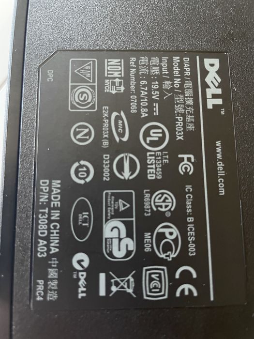 Stacja Dokujaca Dell PR03X