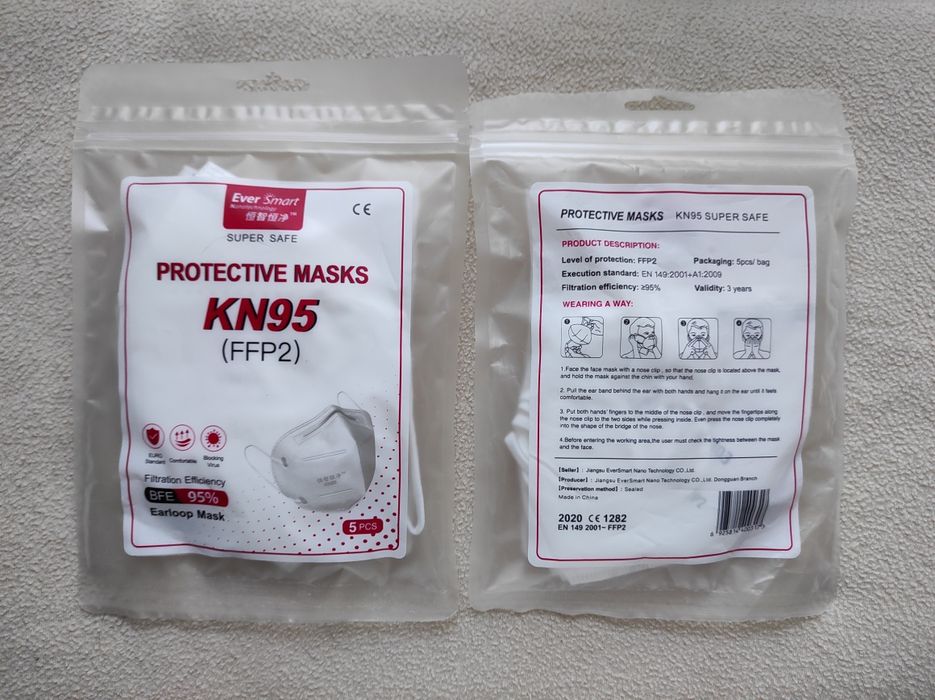 Maski ochronne FFP2 KN95 FILTR 95