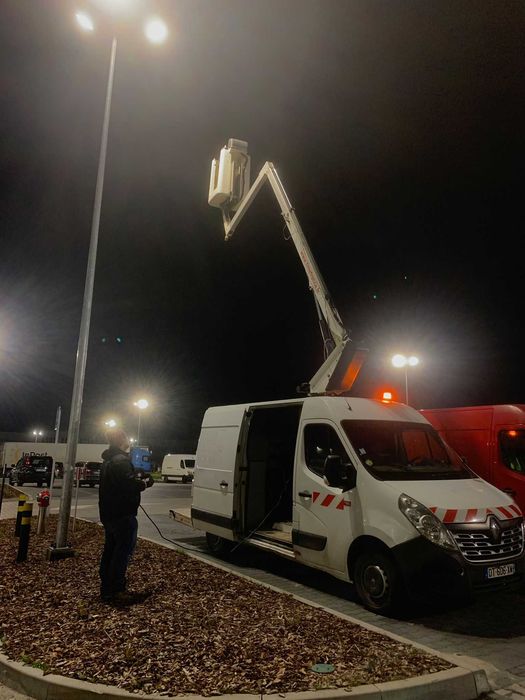 Podnośnik Koszowy Zwyżka Wynajem mycie elewacji wycinka drzew Montaż