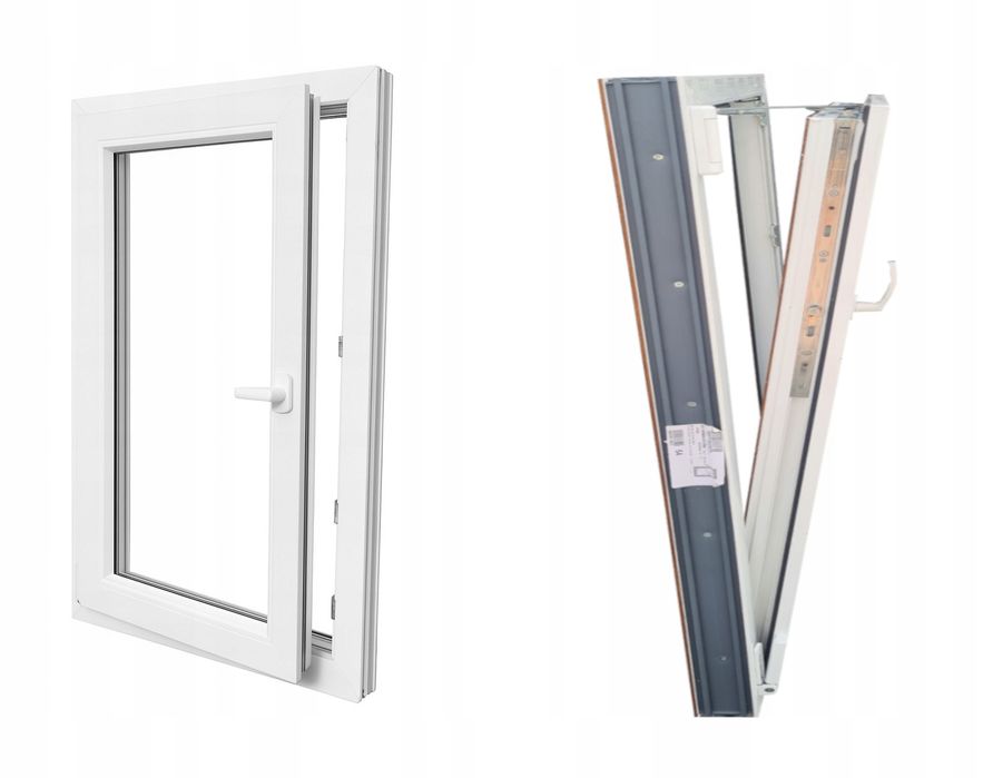 OKNO KacprzaK 100X100 OKNA PCV NOWE 1000x1000 Białe Lider Okna OLX