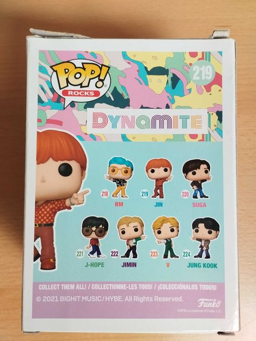5 Funko POP BTS Edição Dynamite