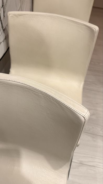 Krzesło do jadalni ikea skóra naturalna