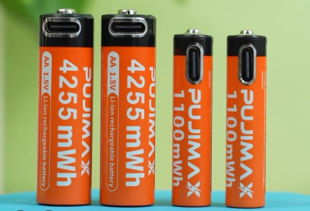 Аккумуляторные АА и ААА перезаряжаемые батарейки аккумулятор Li-ion
