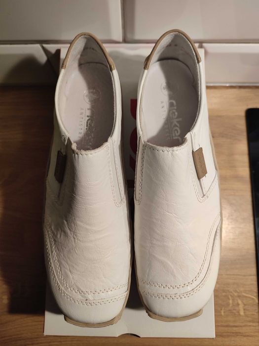 Buty Rieker L 1755-80 ,39 biały  damskie