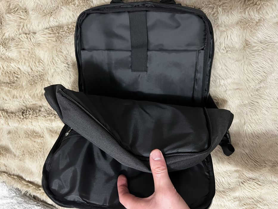 Plecak–torba 2w1 z pokrowcem przeciwdeszczowym, laptop