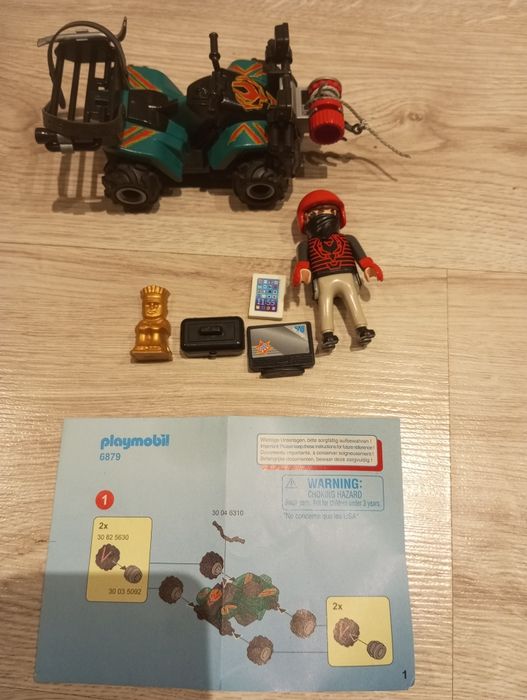 Playmobil 6879 przestępca z quadem