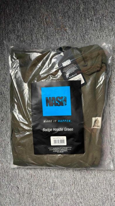 Bluza NASH Badge Hoodie Green – rozmiar L NOWA, DARMOWA WYSYŁKA