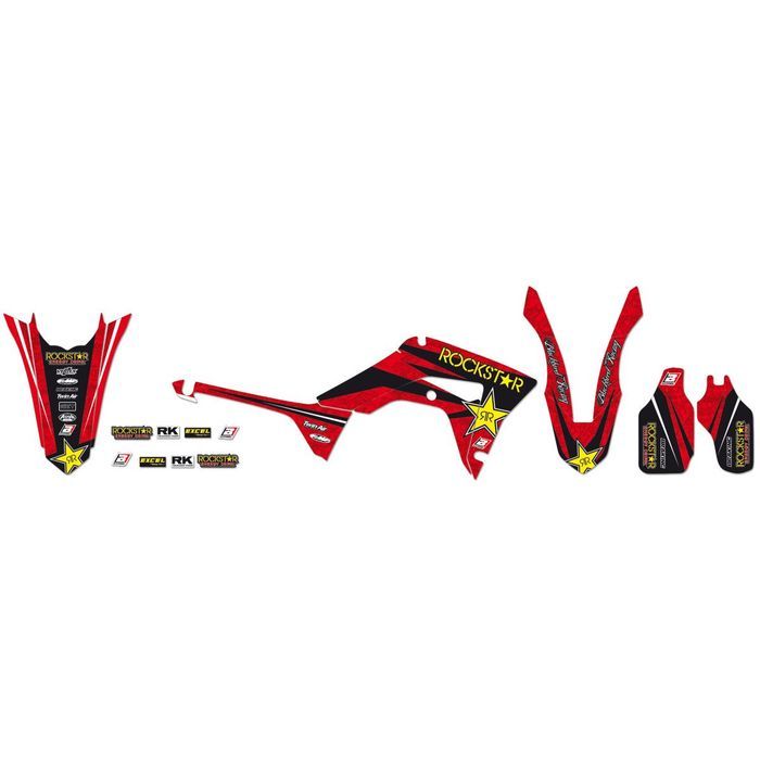 kit autocolantes blackbird rockstar energy honda crf 250