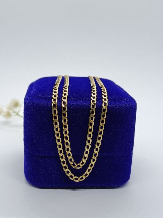 Łańcuszek pancerka ze złota, złoto pr 585