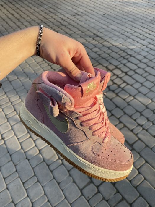 Кросовки Nike Air Force High pink drip drill y2k 2016 mega fit 39