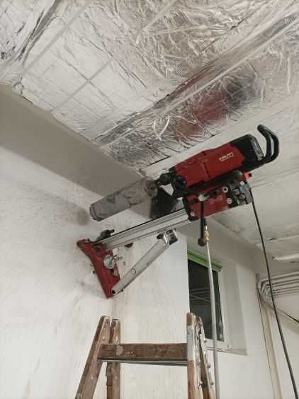 Wiercenie w betonie, żelbecie, stropach, cięcie betonu