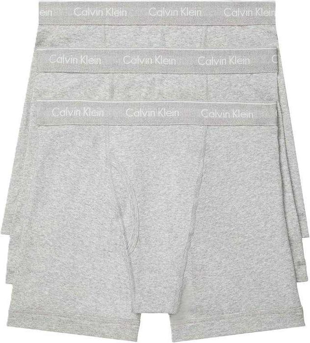 Білизна чоловіча труси боксери Calvin Klein набір 3 шт сірі