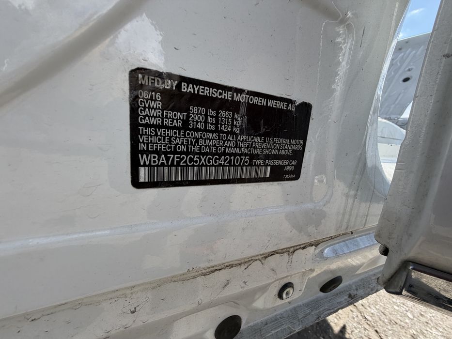 Drzwi BMW G12 A96 przód lewe prawe BMW G11 Seria 7 przednie