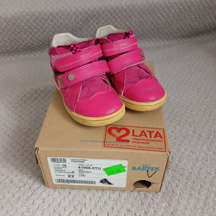 Buty - trzewiki "Bartek"dziewczęce r 22