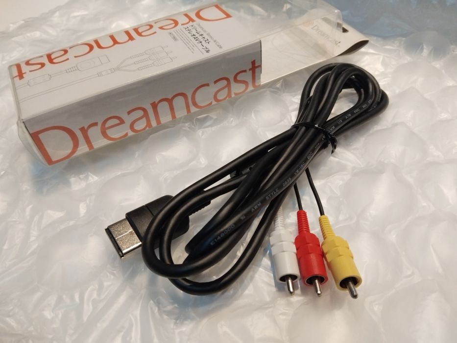 Sega Dreamcast Original Japan Cabo ( Novo ) AV RCA Video