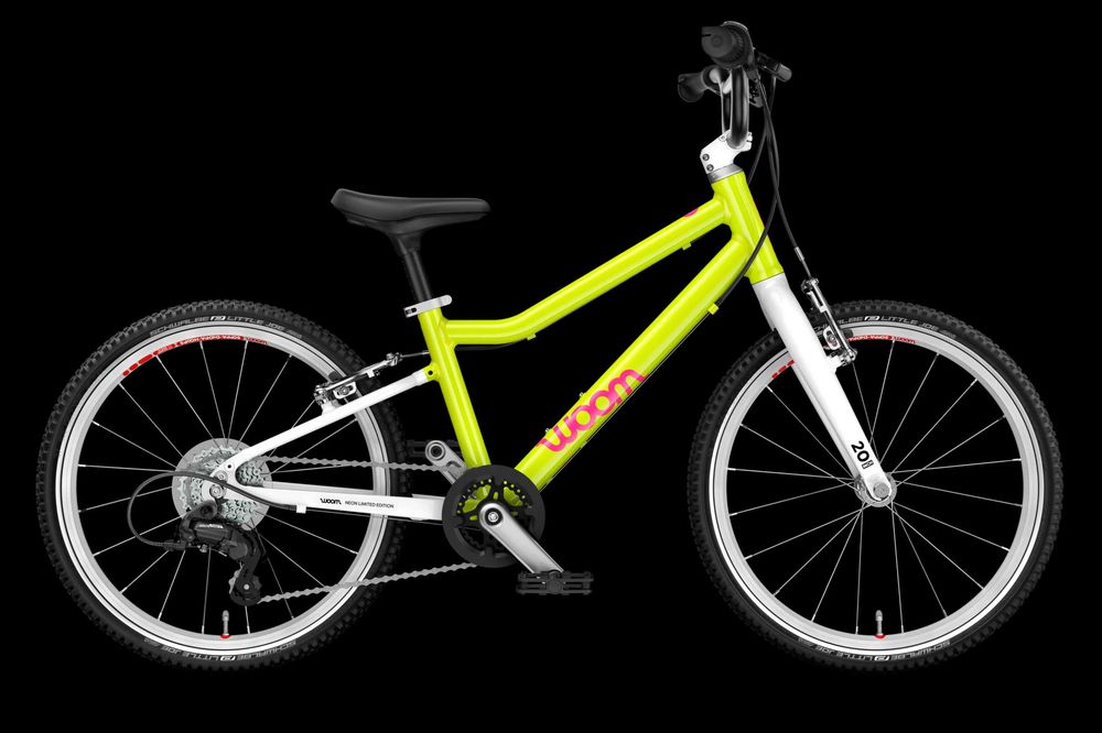 Rower woom GO 4 limonkowy - neon lime - 20" - NOWY - Limitowana edycja - 2026