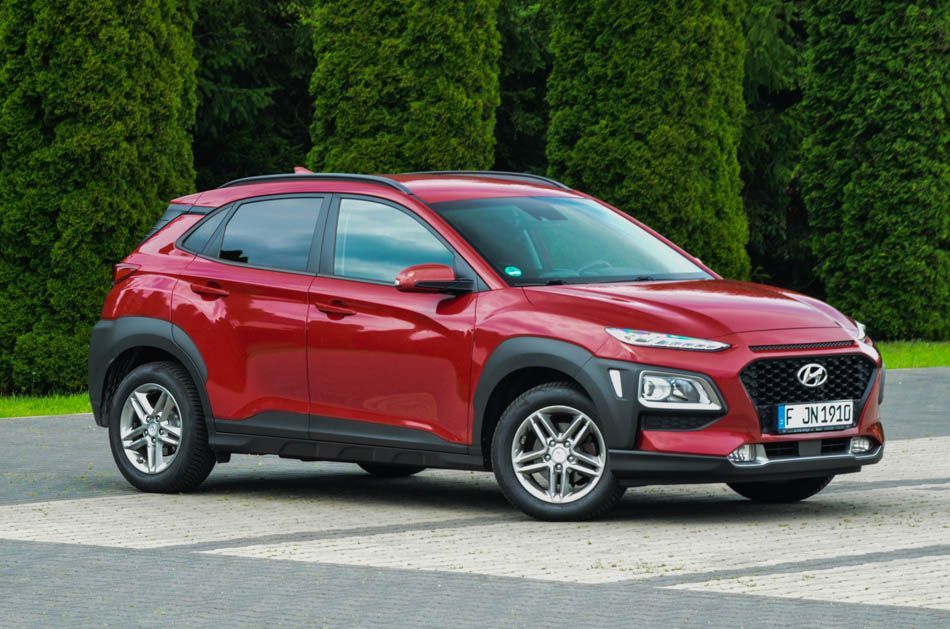 Hyundai Kona bordowa, alusy, navi, stan bdb, z de