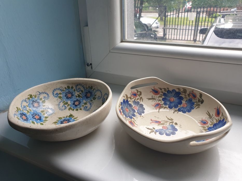 misy ceramiczne ręcznie malowane