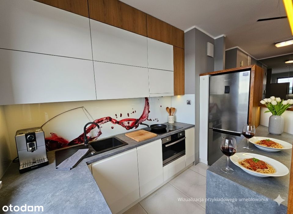 Apartament 59 m² z widokiem na Wawel | Klimatyzacja | Garaż - Widok 3