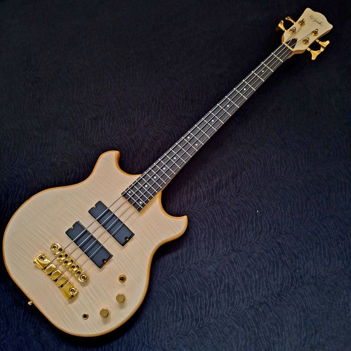 Gitara basowa, short scale, 4 struny, lutnicza, bas