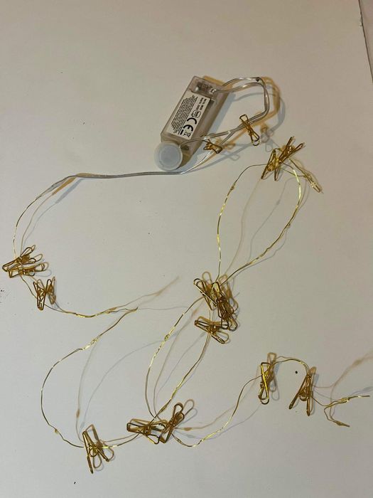 Złote lampki lampa chill vibe pokojowe