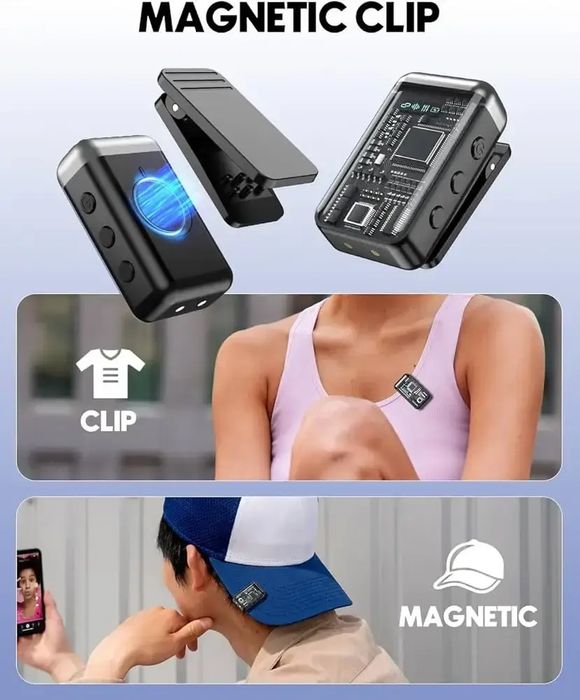 Бездротовий петличний мікрофон Proove, FengMang KS08, Type-C/iPhone, кейс заряджання, 25-50 м