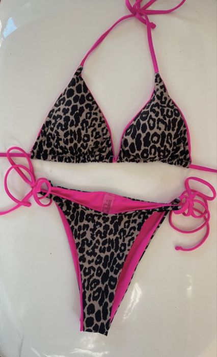 Bikini panterka różowe