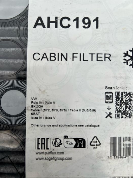 Filtro do habitáculo carvão seat ibiza 6l