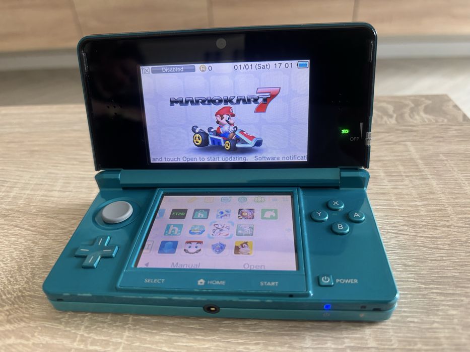 Nintendo 3DS Aqua Blue 64 gb