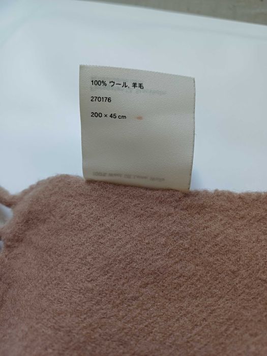 Acne Studios wełniany beżowy szal
