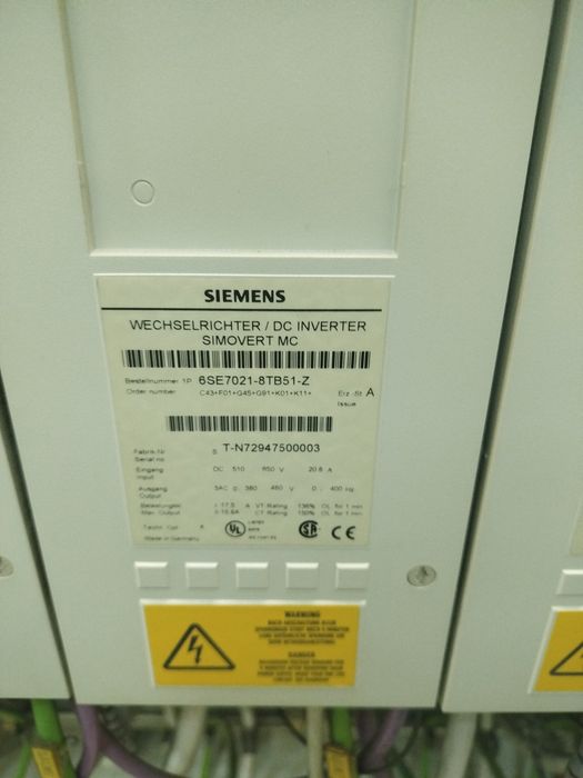 Преобразователь частоты Siemens и  Euroterm Drives
