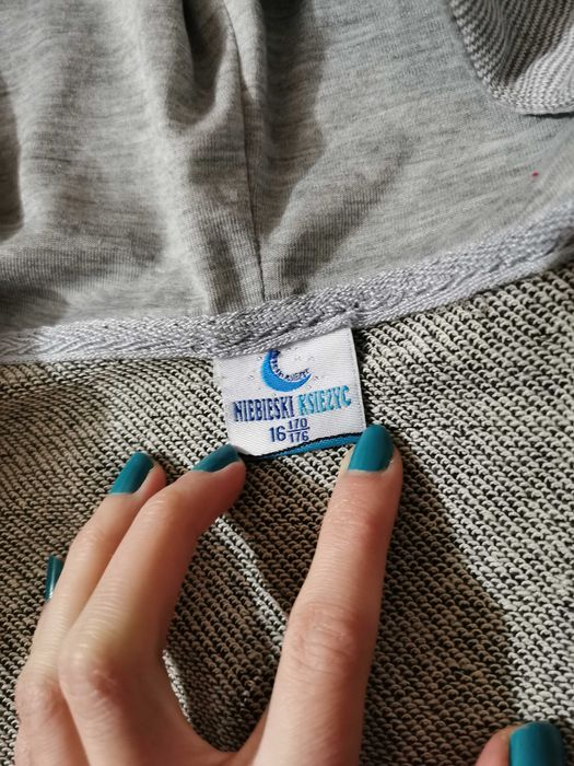 Szara bluza Niebieski Księżyc