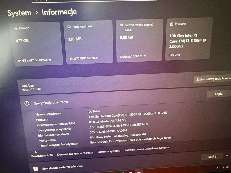 Laptop Dell Vostro 15 3510