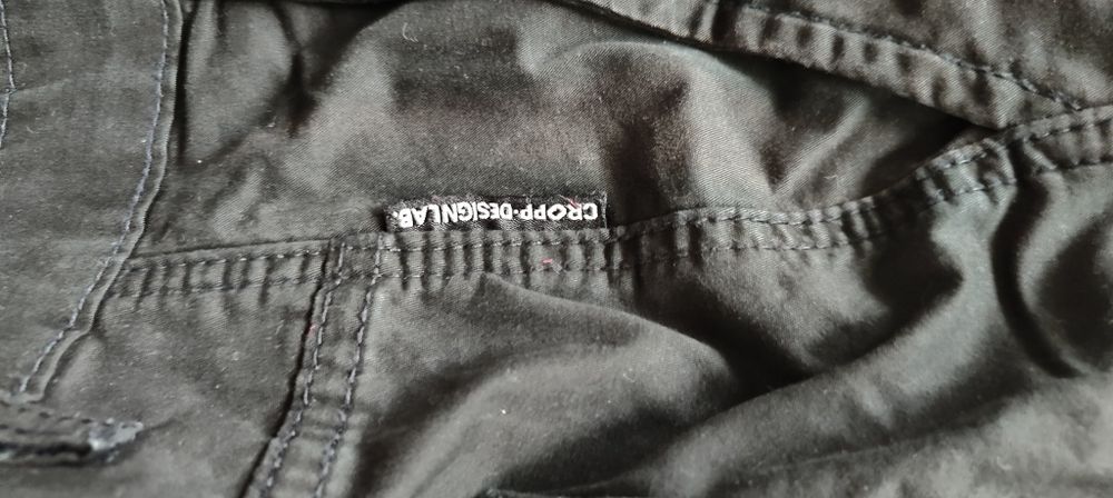 Spodnie czarne bojówki CROPP rozm. XL