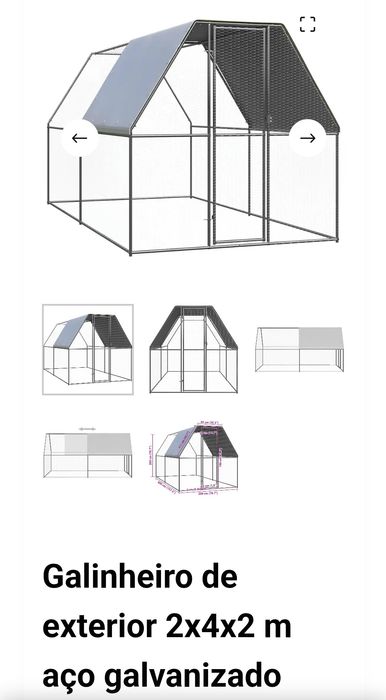 Galinheiro 4x2 m