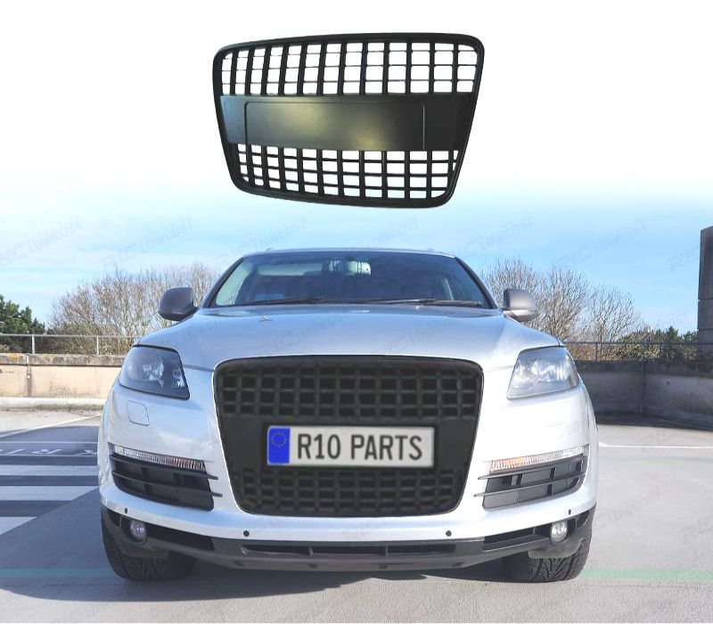 GRELHA FRONTAL SEM SÍMBOLO AUDI Q7 05-09 PRETA