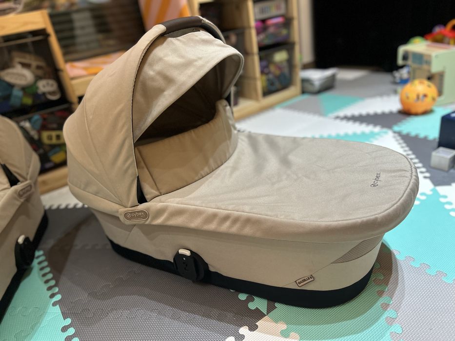 Gondola cybex e-gazelle s almond beige beżowa x2
