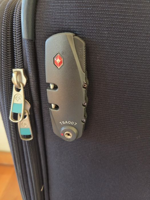 Mala grande SAMSONITE Super Light - Azul escura - Oportunidade!