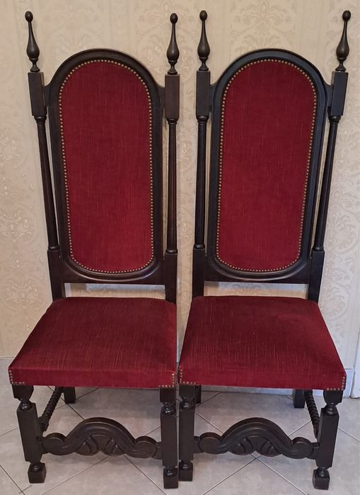 Conjunto de sala de jantar: movel + 4 cadeiras para restauro