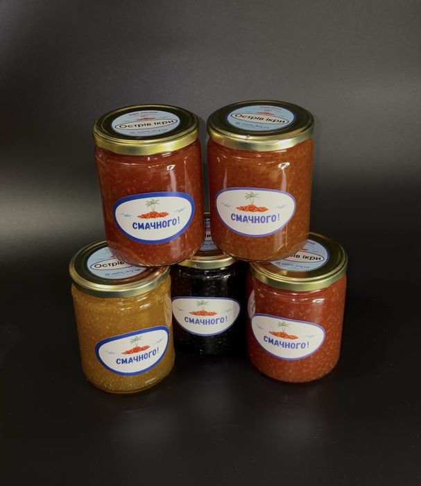 Ікра червона красная икра горбуша кета веслонос лосось акція 1+1=3