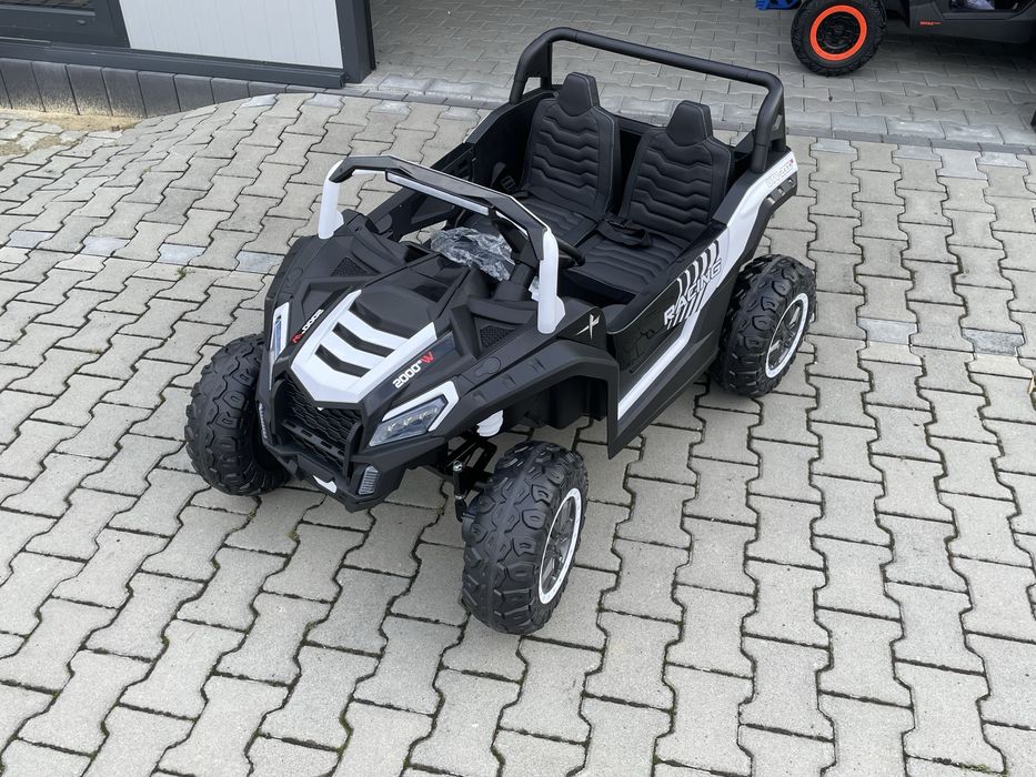 Auto na akumulator 2-osobowy Mega Duży Buggy A032 4x200 Watt Biały