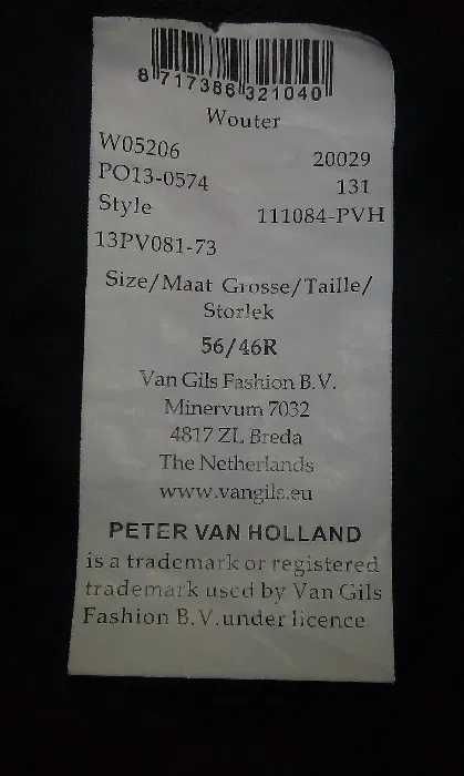 Брюки мужские Peter Van Holland Голландия