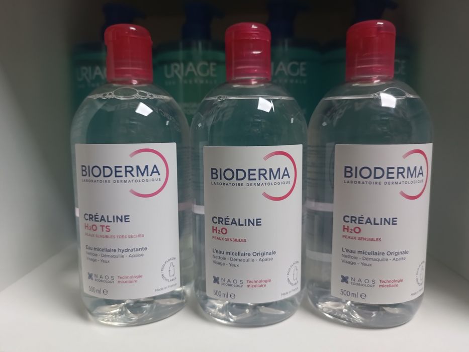 Гель Bioderma sensibio crealine H20 міцелярна вода